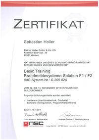 Zertifikat Basic Training
